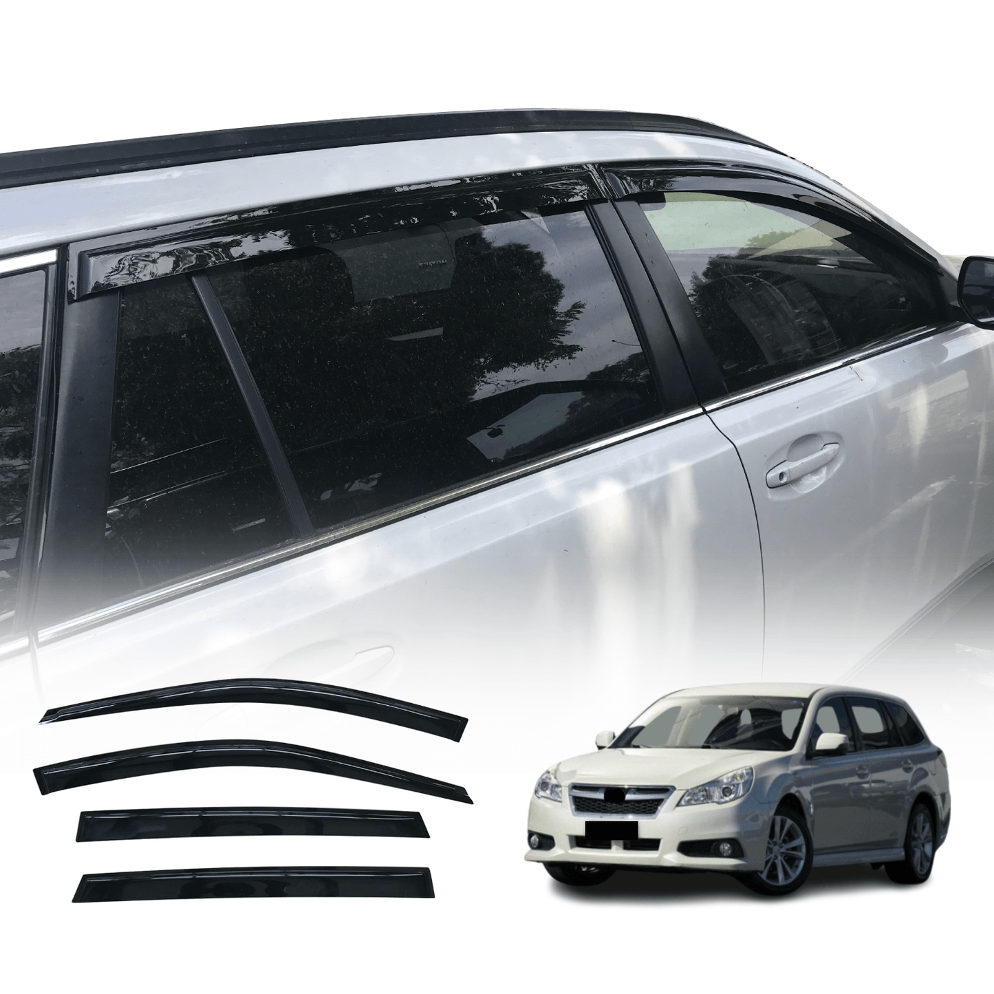 Premium Weathershields For Subaru Liberty Wagon/Hatch 5D 2009-2014 Weather Shields Window Visor