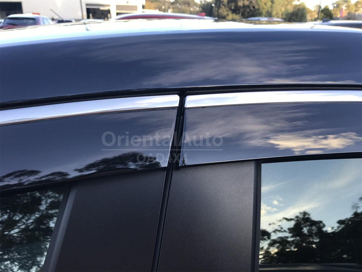 Stainless Edge Weather Shields for Mazda 3 BP Sedan 2019-Onwards