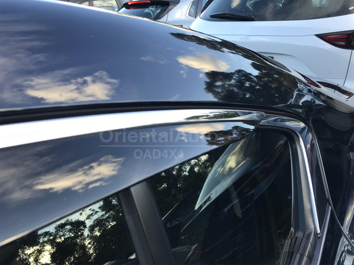 Stainless Edge Weather Shields for Mazda 3 BP Sedan 2019-Onwards