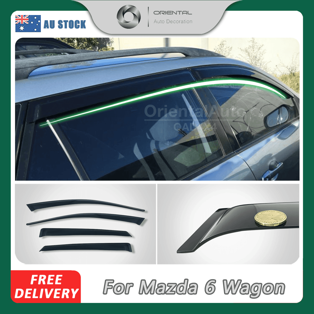 Weather Shields for Mazda 6 GY Wagon 2002-2008