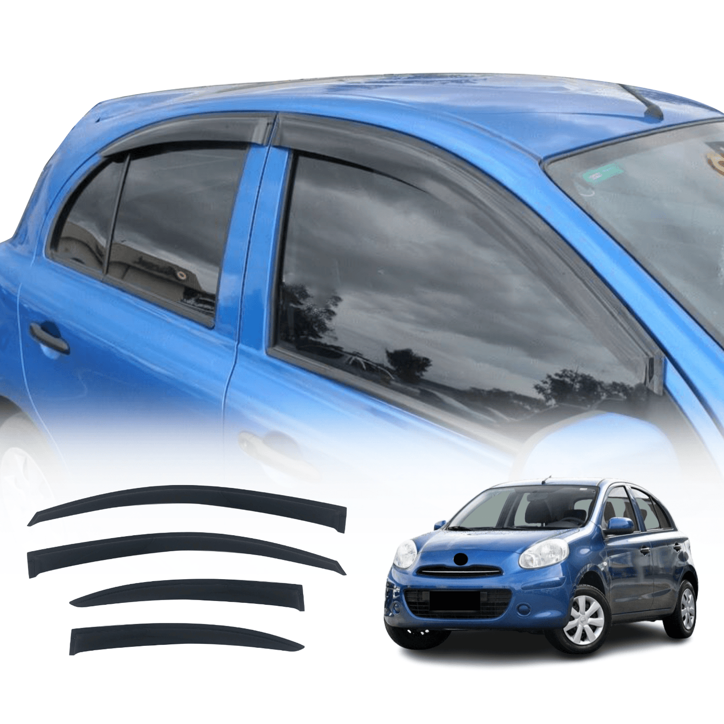 Weather Shields for Nissan Micra K13 2010-Onwards