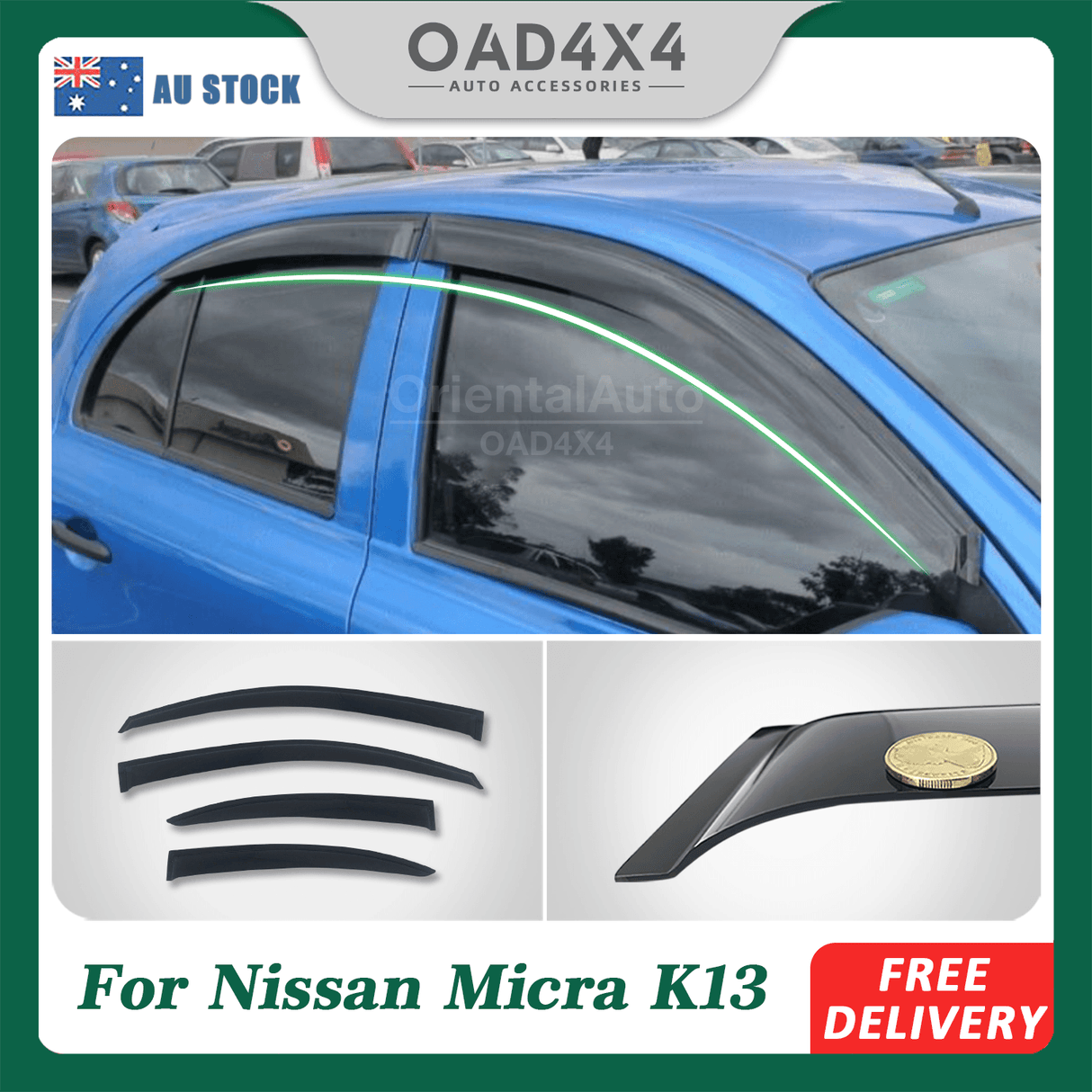 Weather Shields for Nissan Micra K13 2010-Onwards