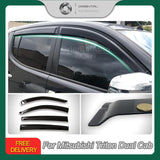 Injection Weather Shields for Mitsubishi Triton Dual Cab 2006-2015