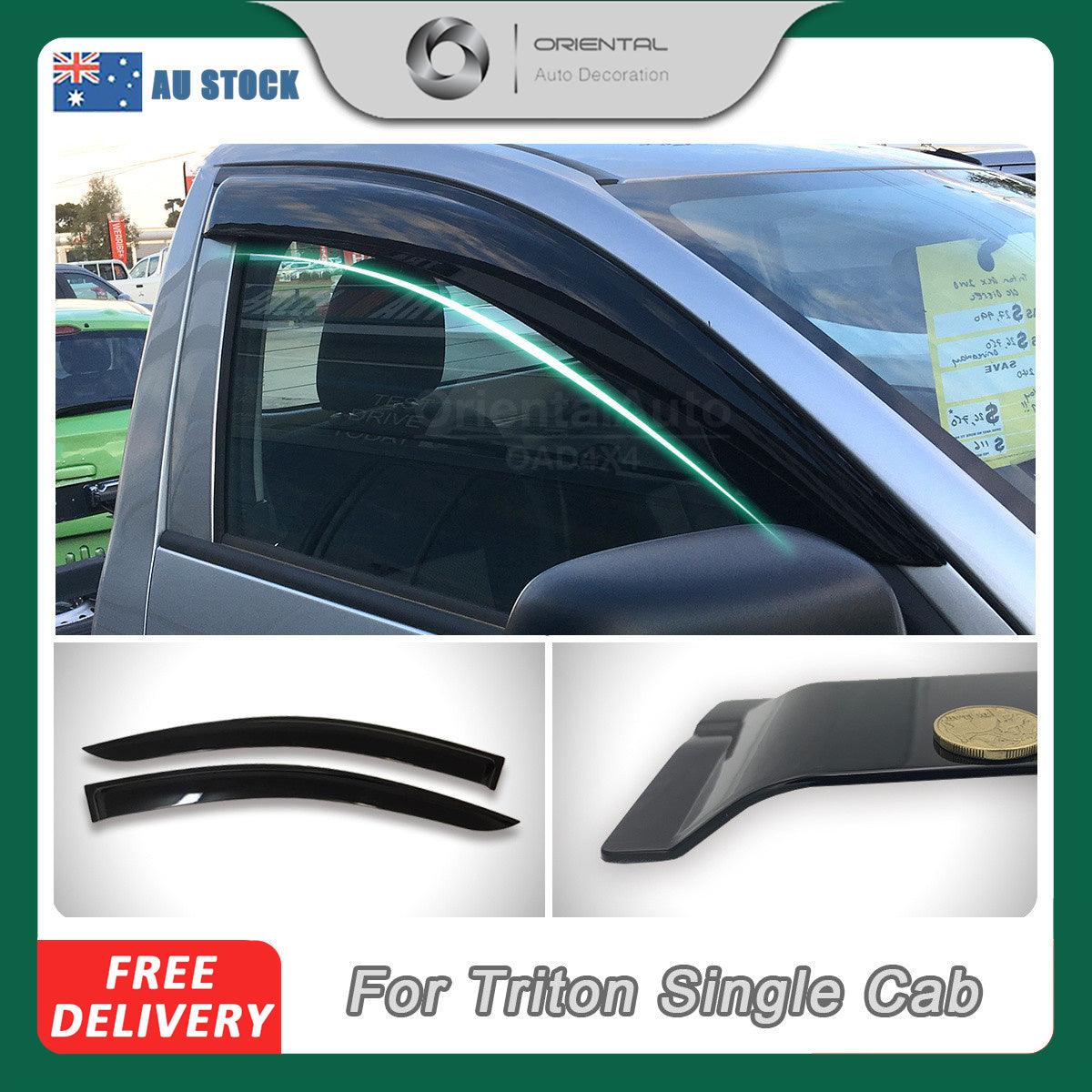 Injection Weather Shields for Mitsubishi Triton MQ MR Single Cab 2015-2024