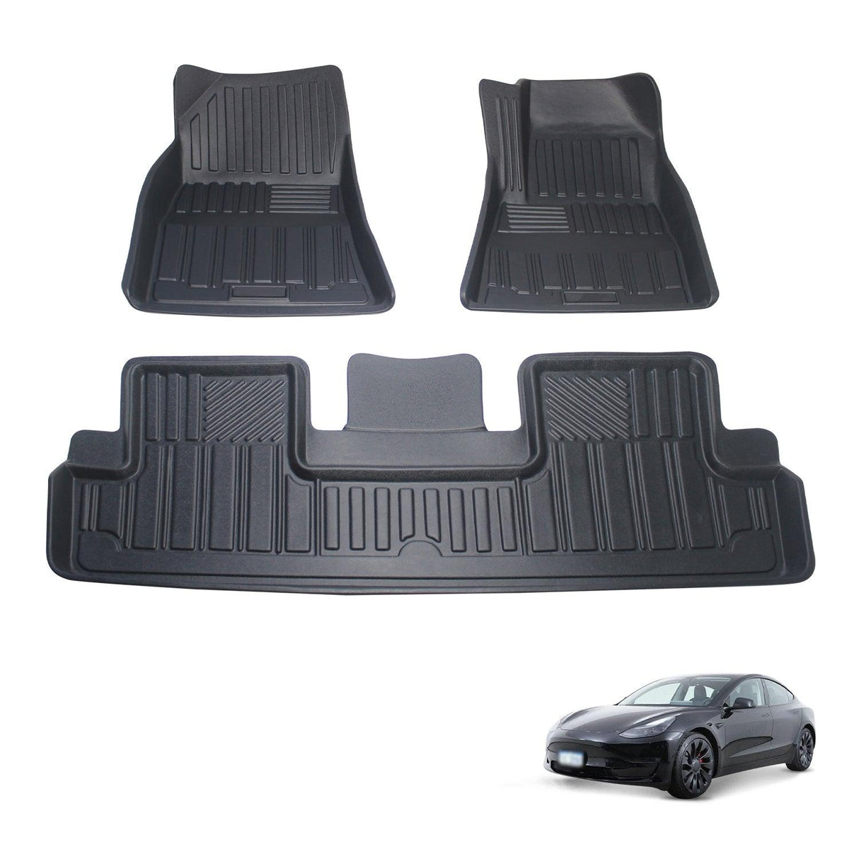 Premium Custom 3D Floor Mats for Tesla Model 3 2019-2023 Car Mats Liner