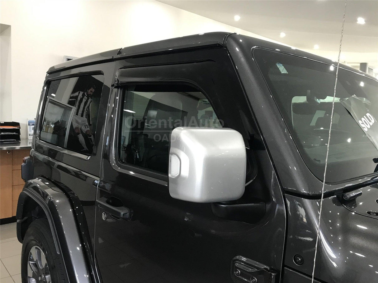 Widened Weather Shields for Jeep Wrangler JL 2 Doors 2018-Onwards 2PCS