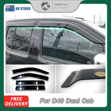 Injection Weather Shields for Nissan Navara D40 Dual Cab 2005-2015