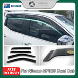 Injection Weather Shields for Nissan Navara NP300 D23 Dual Cab