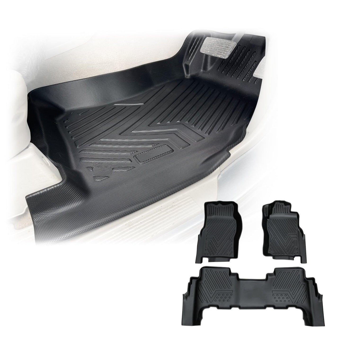 5D TPE Car Floor Mats for Nissan Patrol Y61 GU 1997-2015