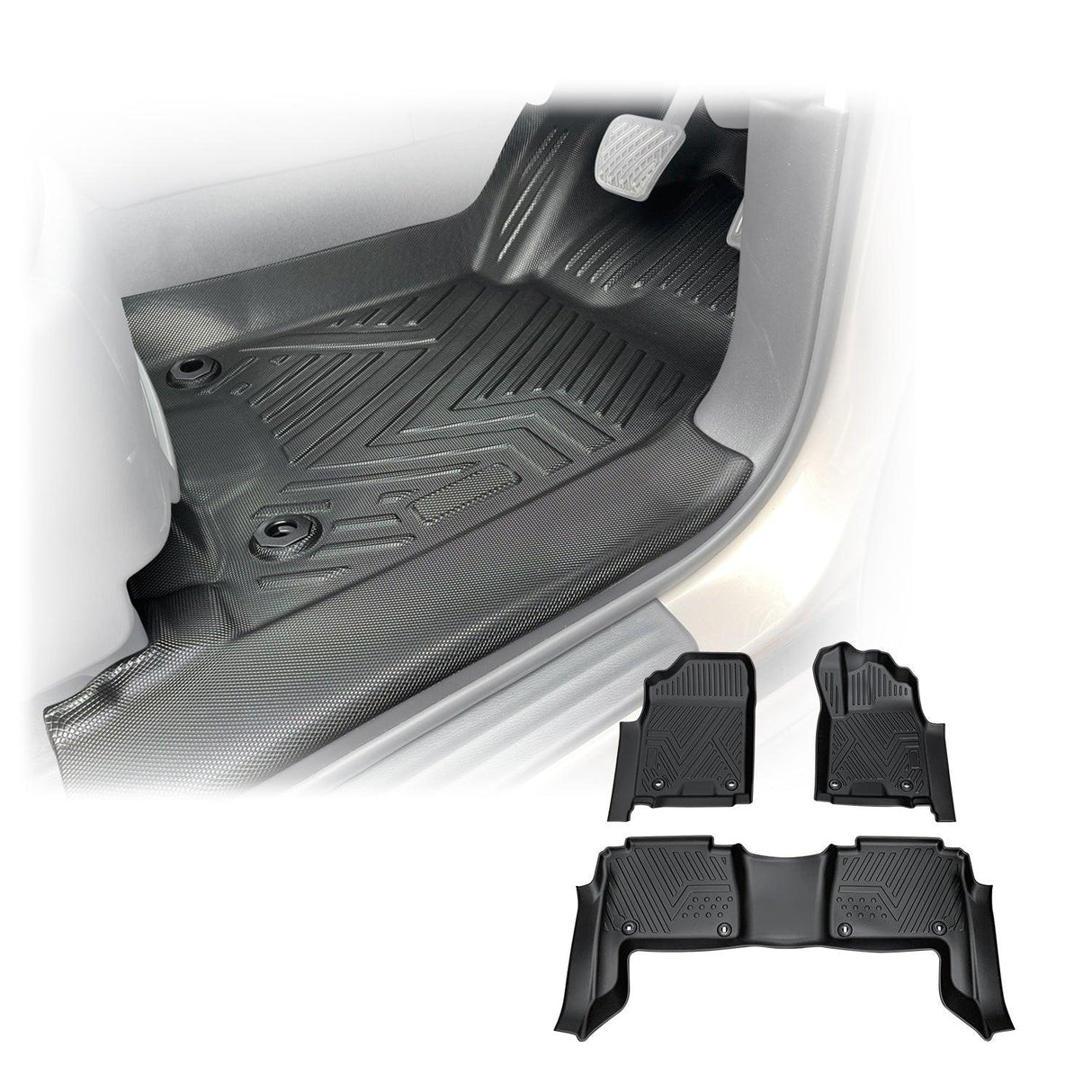 5D TPE Car Floor Mats for Nissan Patrol Y62 2012-Onwards