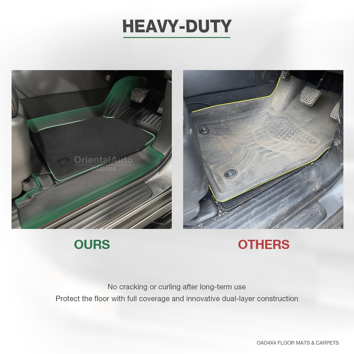 5D Double-Layer Car Floor Mats Nissan Patrol Y62 2012-Onwards