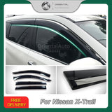 Stainless Edge Weather Shields for Nissan X-Trail T32 2014-2022