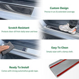 Stainless Door Sill Protector for Ford Ranger Next-Gen Dual Cab 2022-Onwards