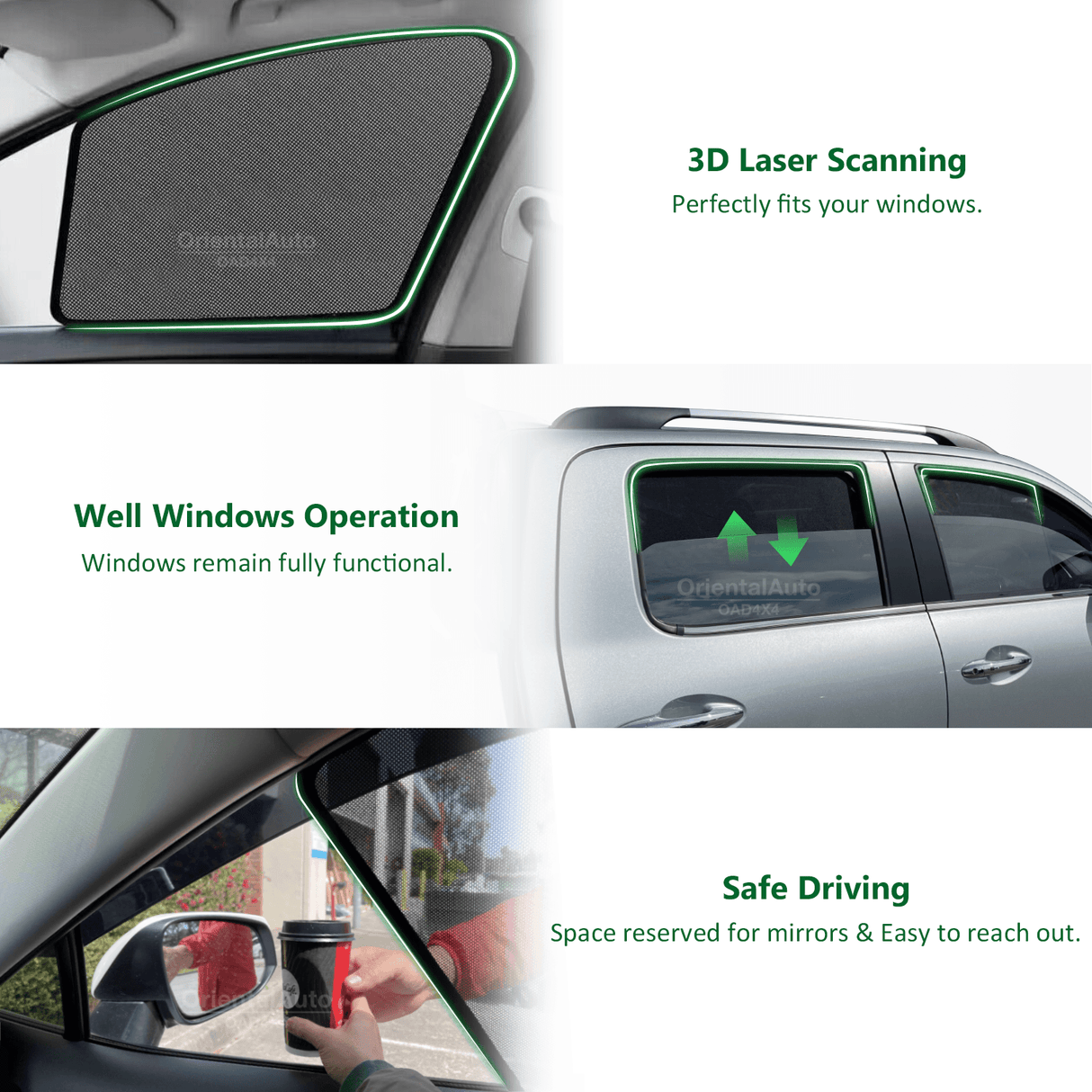 Magnetic Window Sun Shade for Toyota Landcruiser Land Cruiser Series 100 105 Land Cruiser 100/105 Series 1998-2007