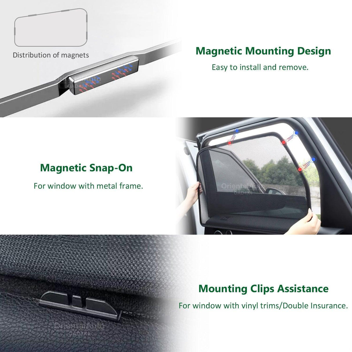 Magnetic Window Sun Shade for Volkswagen Tiguan 2008-2016