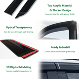 Weather Shields & Door Sill Protector For ISUZU D-MAX / DMAX Dual Cab 2012-2020