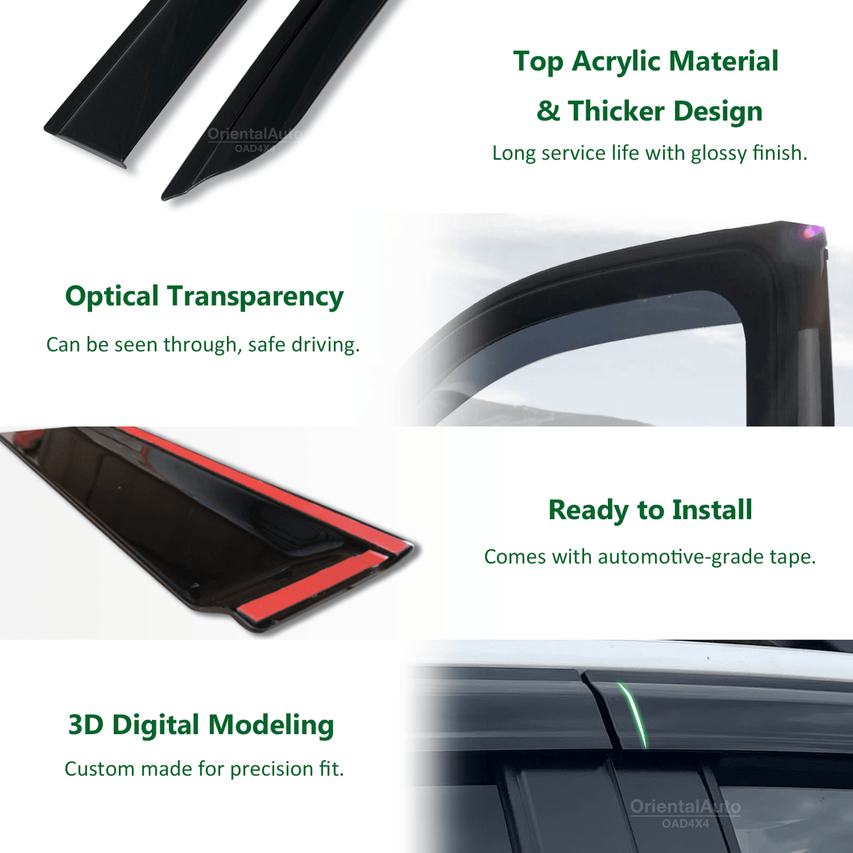 Weather Shields & Door Sill Protector For Volkswagen All-New Amarok Dual Cab NF Series 2023-Onwards