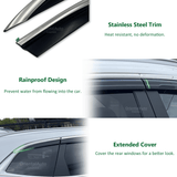 Stainless Edge Weather Shields For Toyota Corolla Cross SUV 2022-Onwards 6PCS