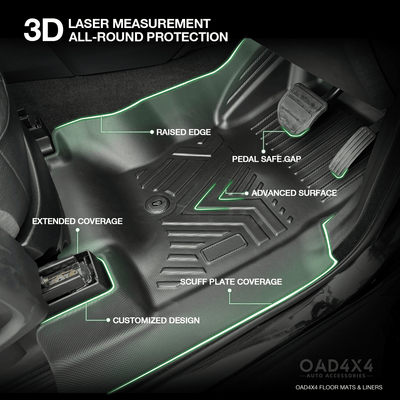 5D TPE Car Floor Mats for Land Rover Discovery 3 4 2004-2016