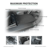 Double-Layer Floor Mats & Door Sill Protector for Mitsubishi Triton MV All-New Dual Cab 2024-Onwards