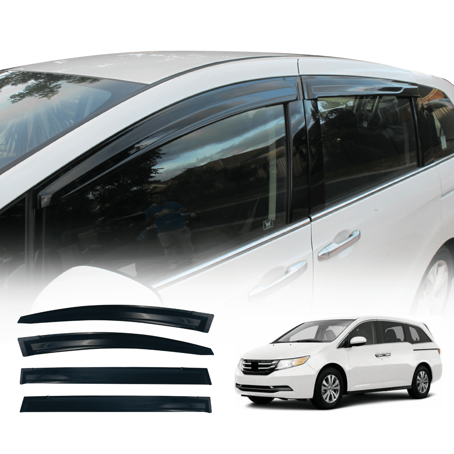 Weather Shields for Honda Odyssey 5th Gen 2013-Onwards