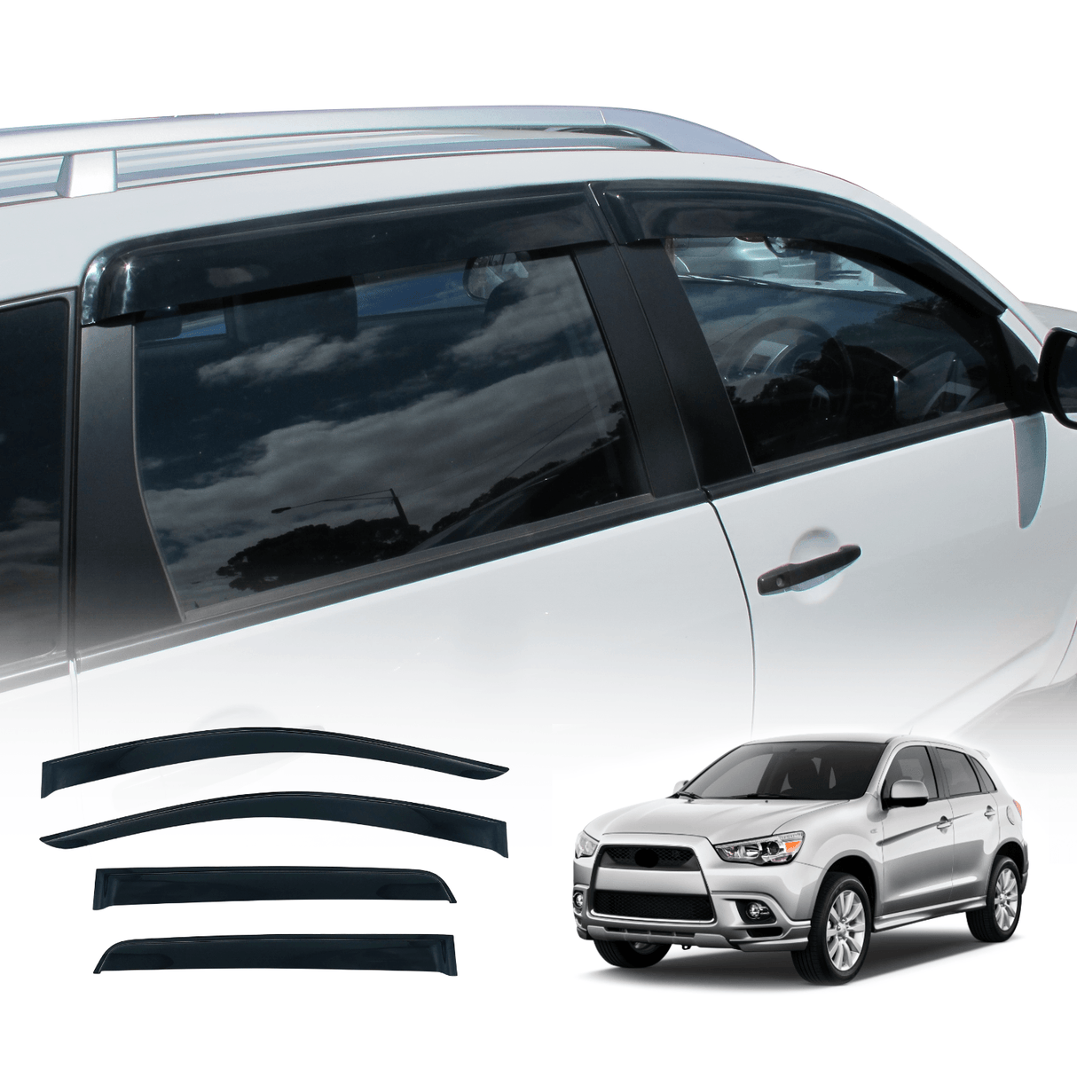 Weather Shields for Mitsubishi Outlander ZG ZH 2006-2012