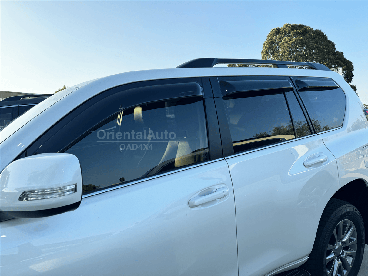 Bonnet Protector & Widened Luxury Weather Shields for Toyota Land Cruiser Prado 150 2018-Onwards 6PCS