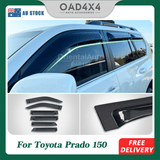 Widened Weather Shields for Toyota Land Cruiser Prado 150 2009-Onwards 6PCS