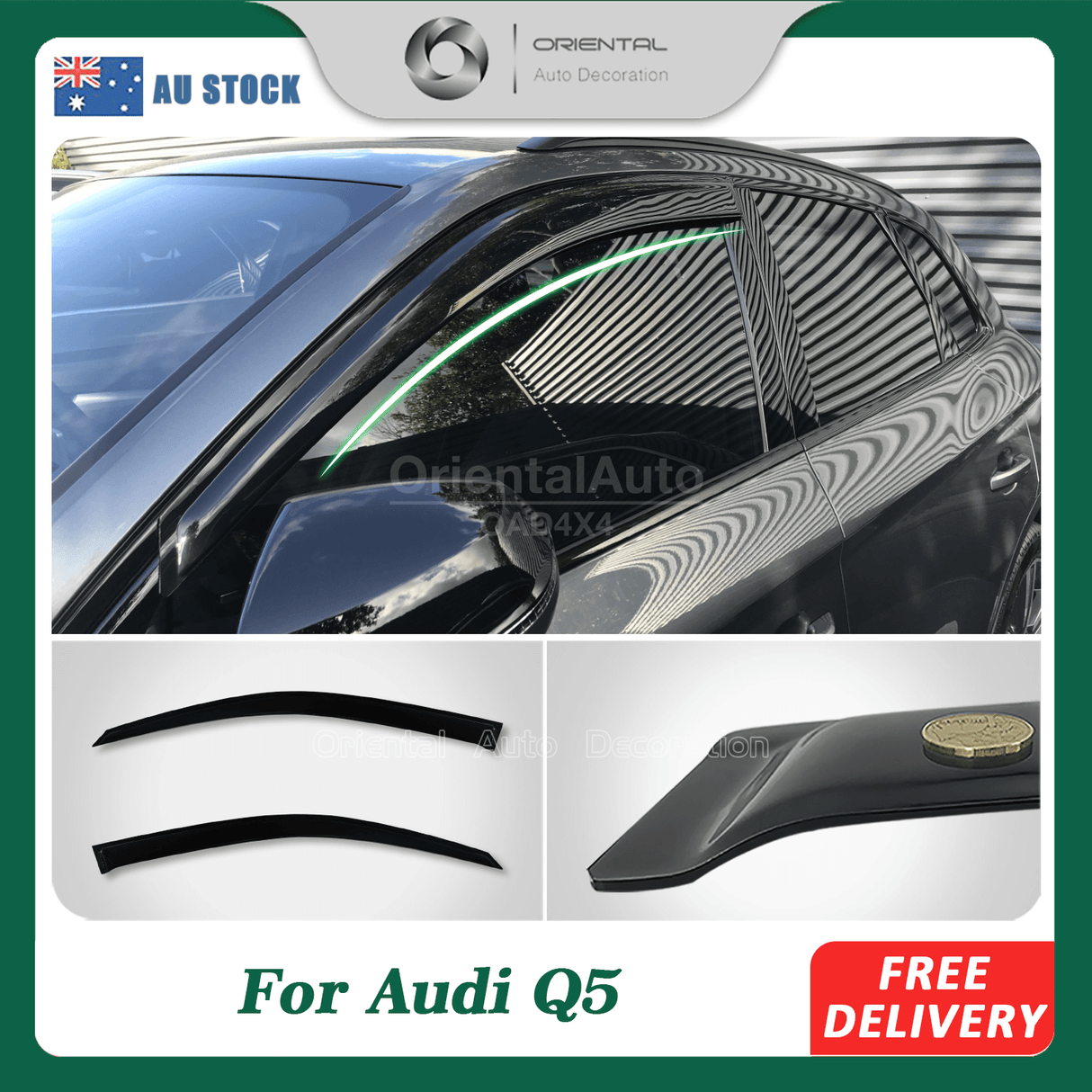 Weather Shields For Audi Q5 FY Series 2017-Onwards 2PCS