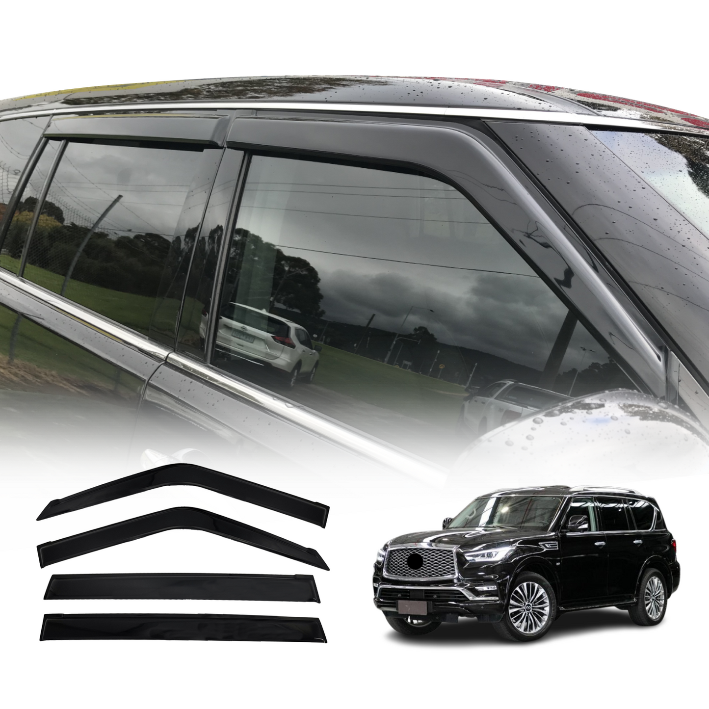 Weather Shields for Infiniti QX80 Z62 2015-2019