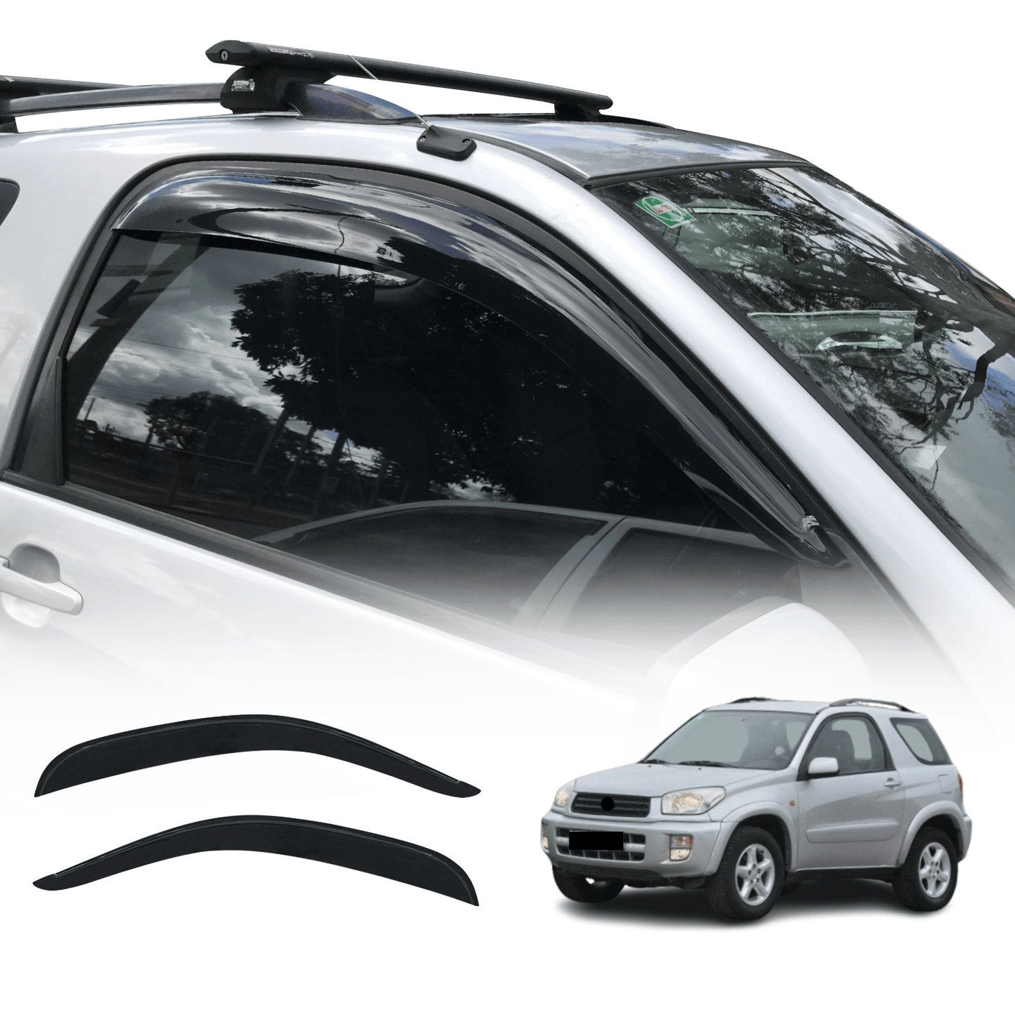 Weather Shields For Toyota RAV4 2000-2006 3 Doors