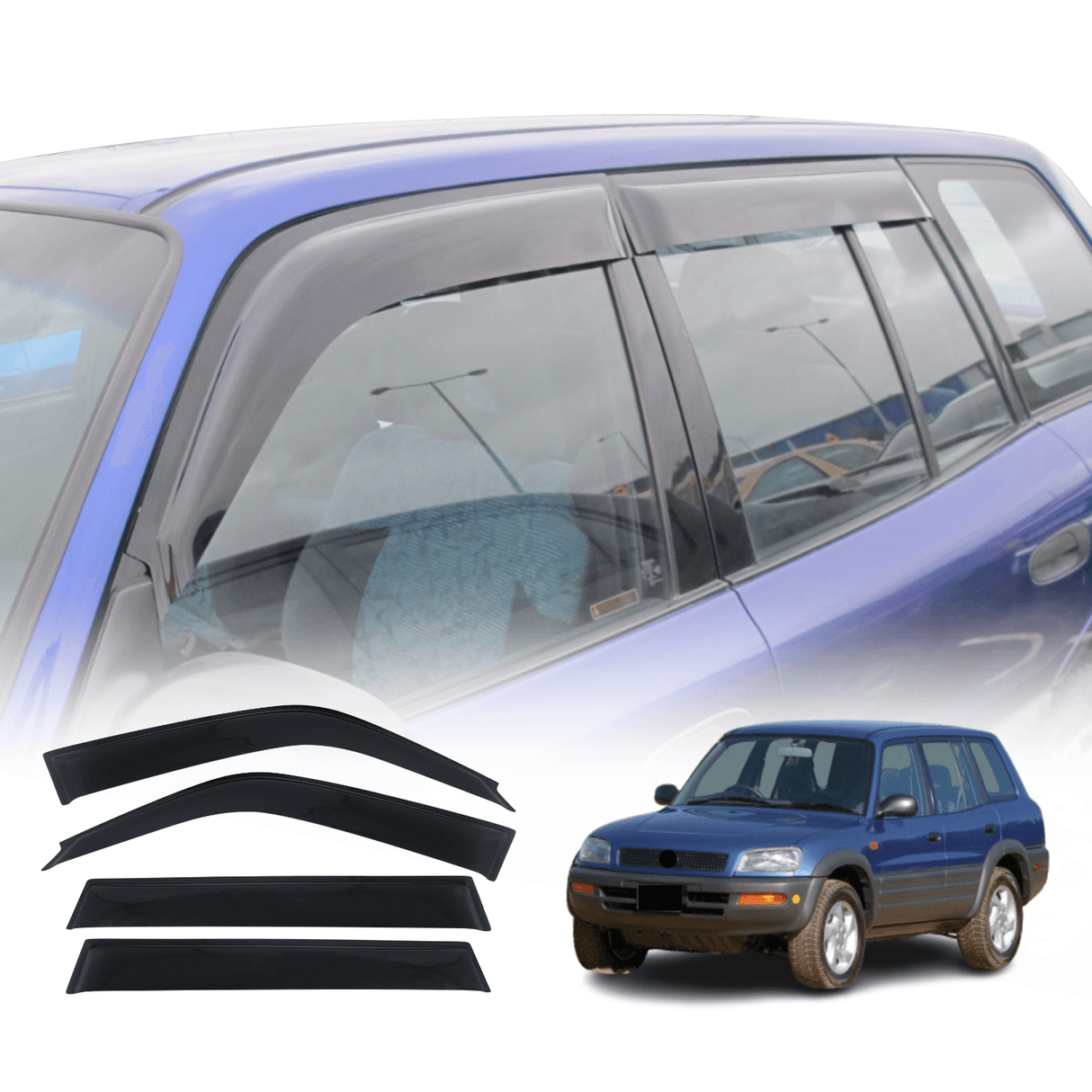 Weather Shields For Toyota RAV4 5 Doors 1994-2000