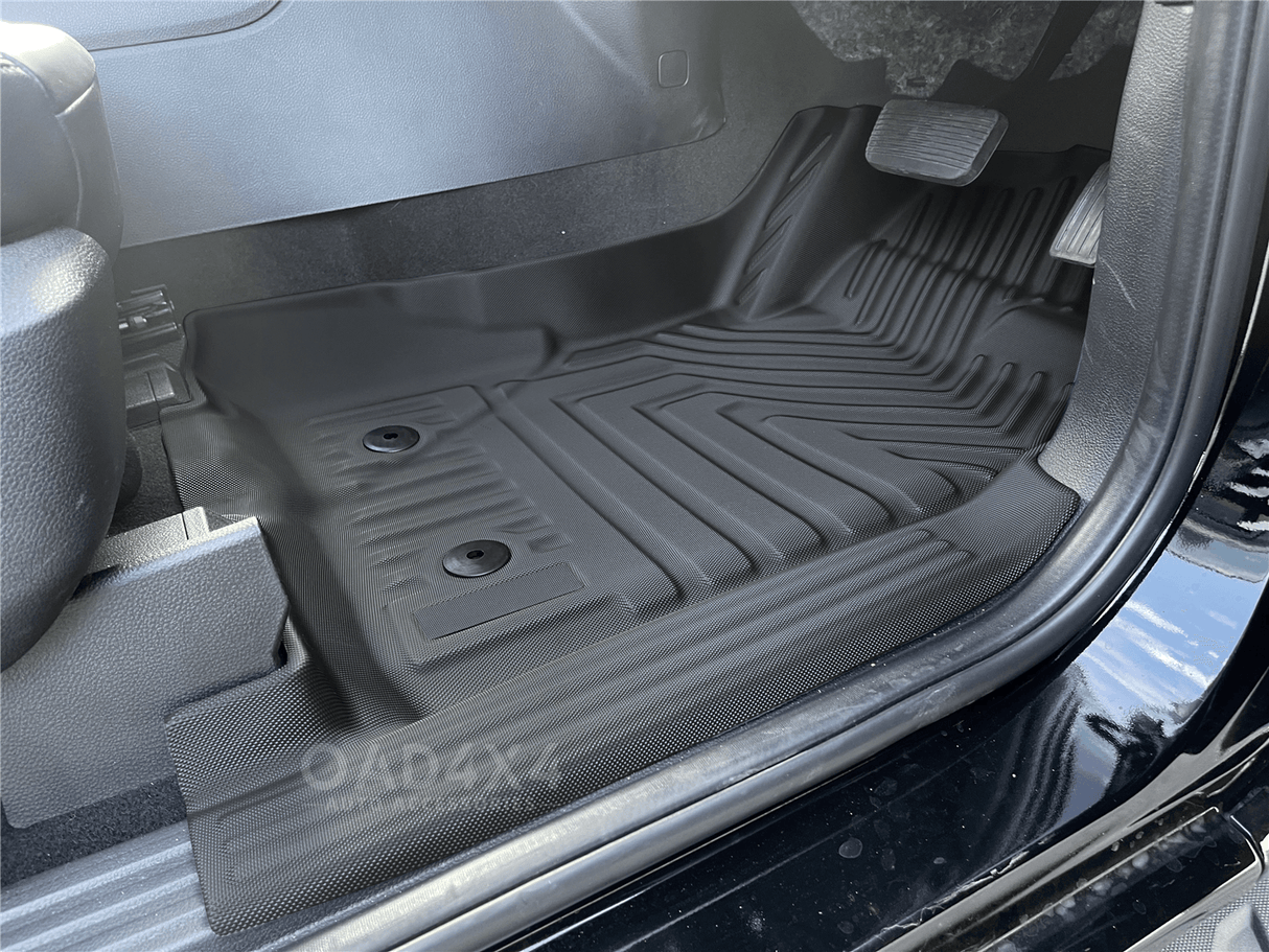 5D TPE Car Floor Mats for Ford Ranger Single / Extra Cab 2022-Onwards