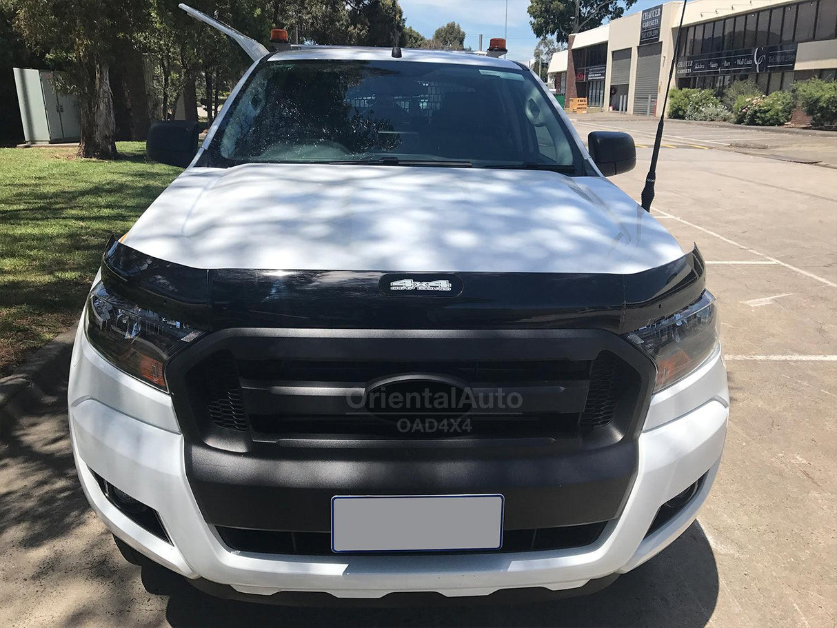 Bonnet Protector & Injection Weather Shield for Ford Ranger Dual Cab 2016-2022