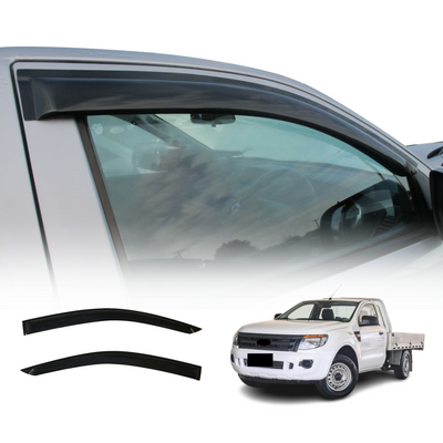 Premium 2pcs Weathershields Weather Shields Window Visor For Ranger PX PX2 PX3 Extra Cab 2011-2022
