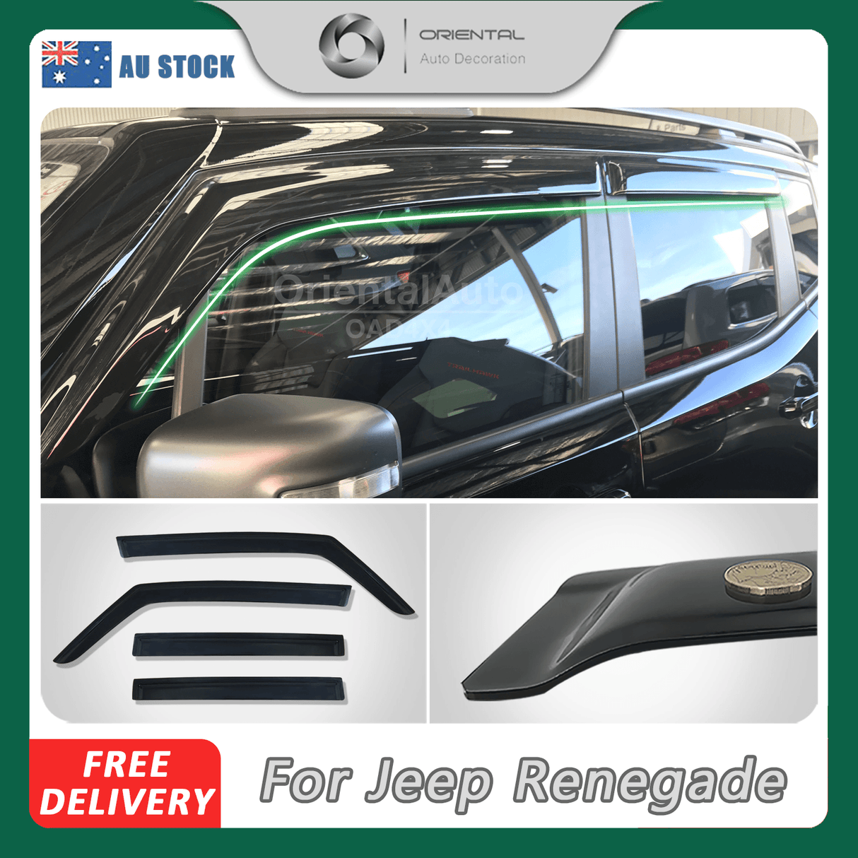 Weather Shields for For Jeep Renegade 2015-Onwards