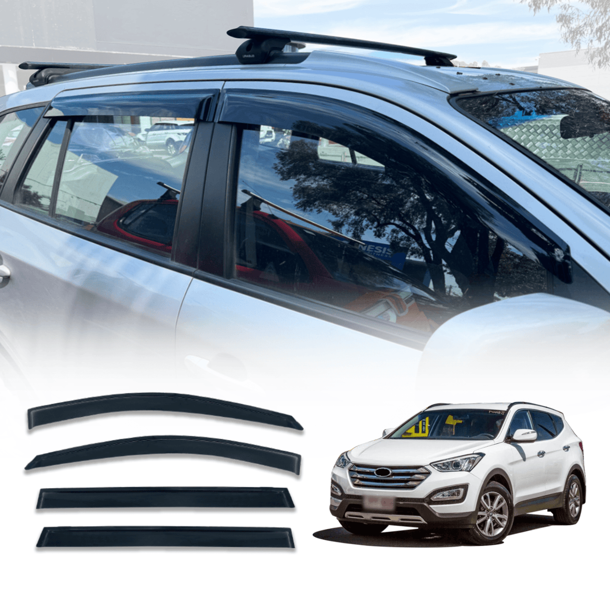 Weather Shields for Hyundai Santa Fe CM 2006-2012