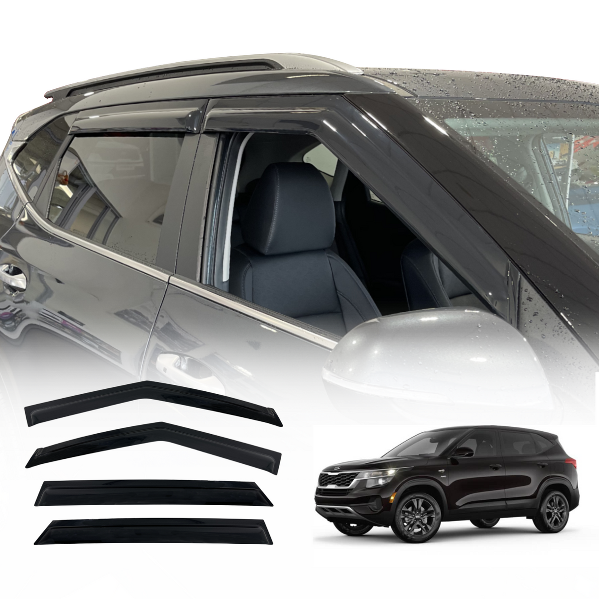 Weather Shields For KIA Seltos SP2 Series 2019-Onwards