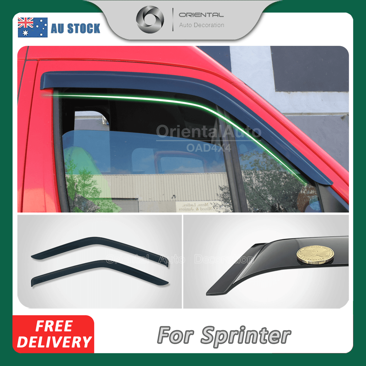 Weather Shields for Mercedes-Benz Sprinter 2006-Onwards