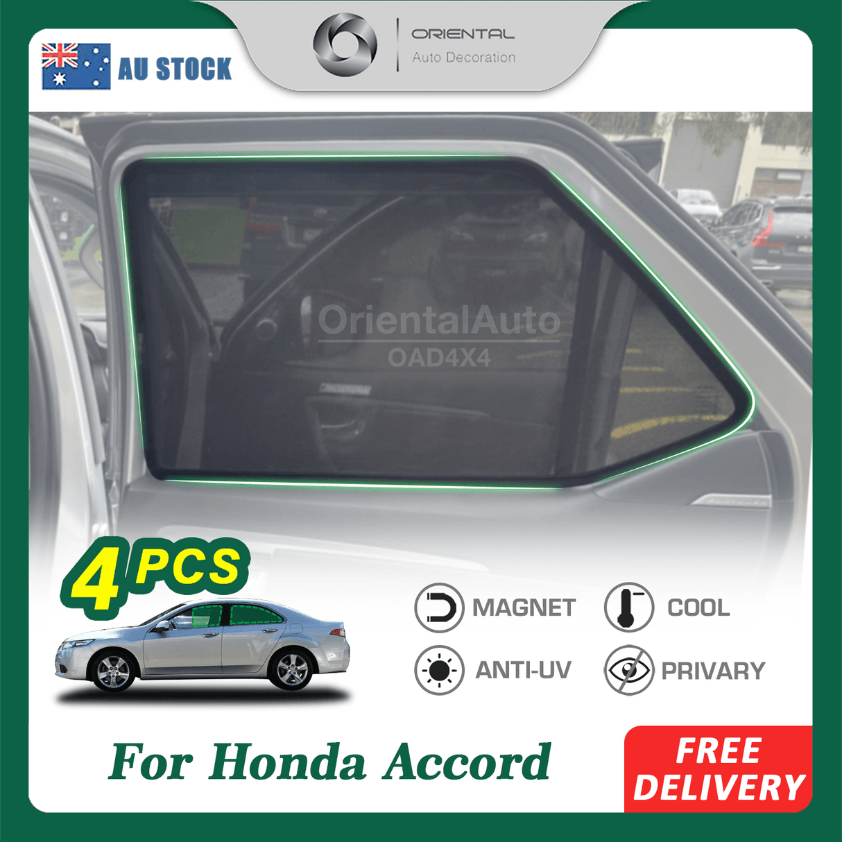 Magnetic Window Sun Shade for Honda Accord 2008-2012