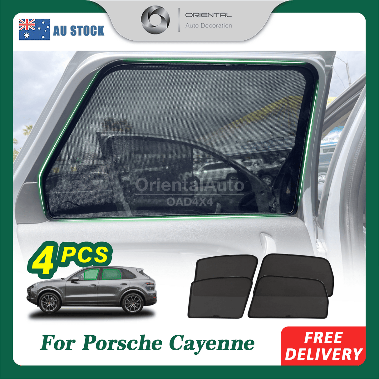 Magnetic Window Sun Shade for Porsche Cayenne 2010-Onwards