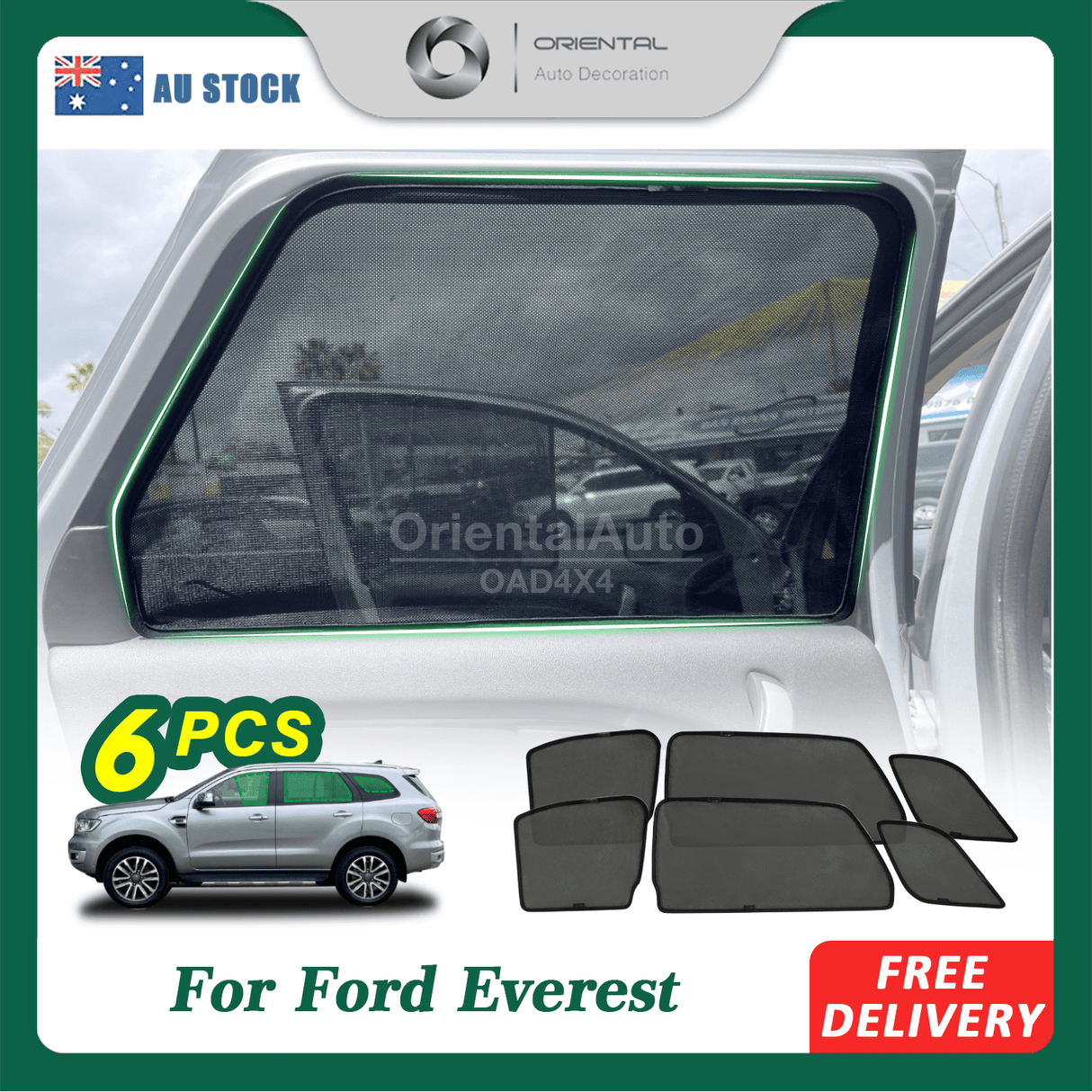 Magnetic Window Sun Shade for Ford Everest UA / UA II Series 2015-2022