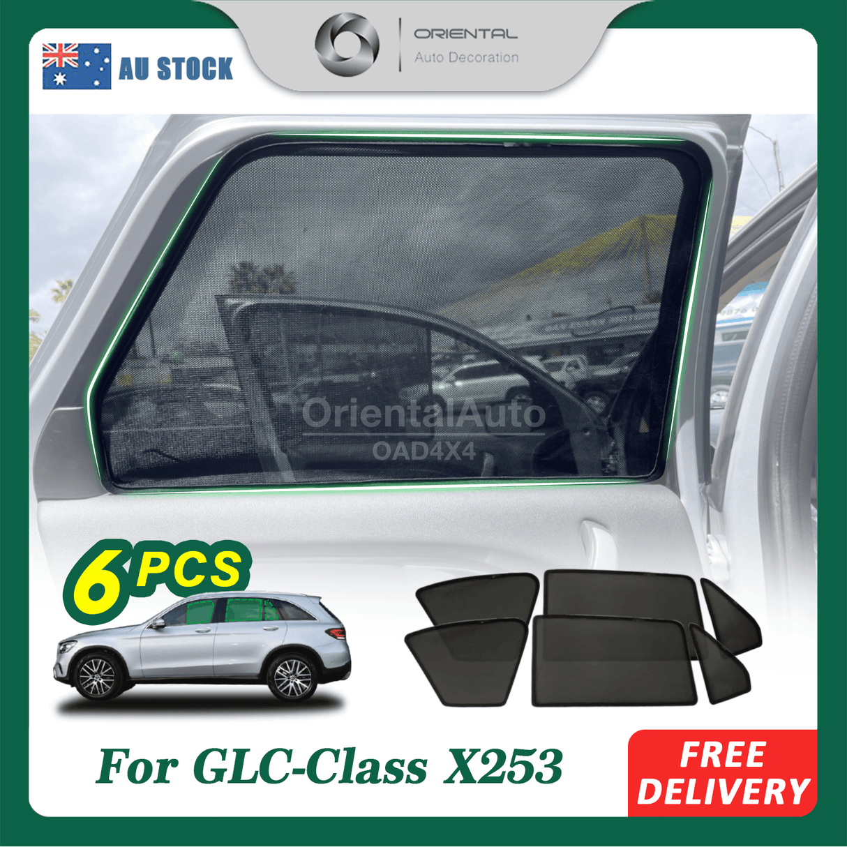 Magnetic Window Sun Shade for Mercedes-Benz GLC Class X253 2015-2022