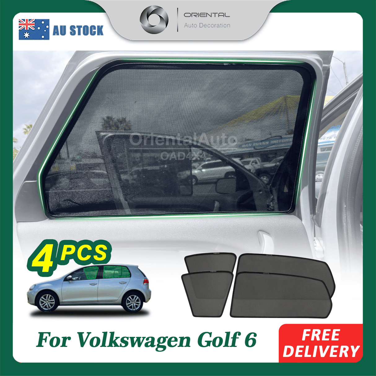 Magnetic Window Sun Shade for Volkswagen Golf 6th Gen MK6 2009-2013