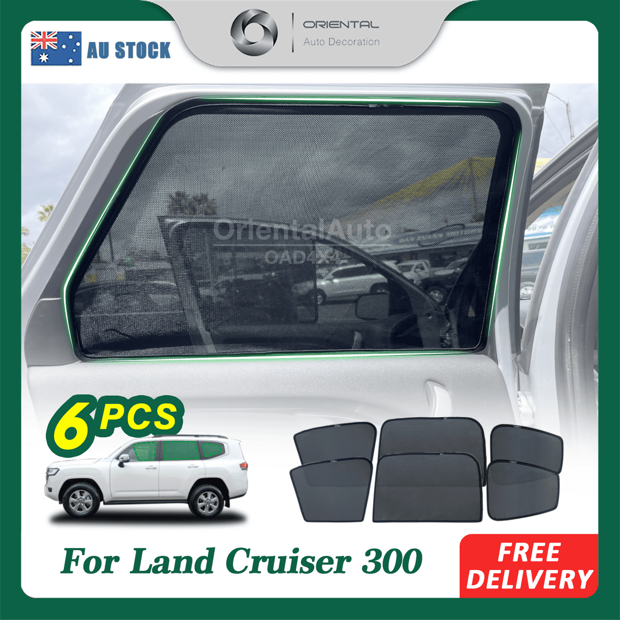 Magnetic Window Sun Shade for Toyota Landcruiser Land Cruiser 300 Series LC300 2021-Onwards