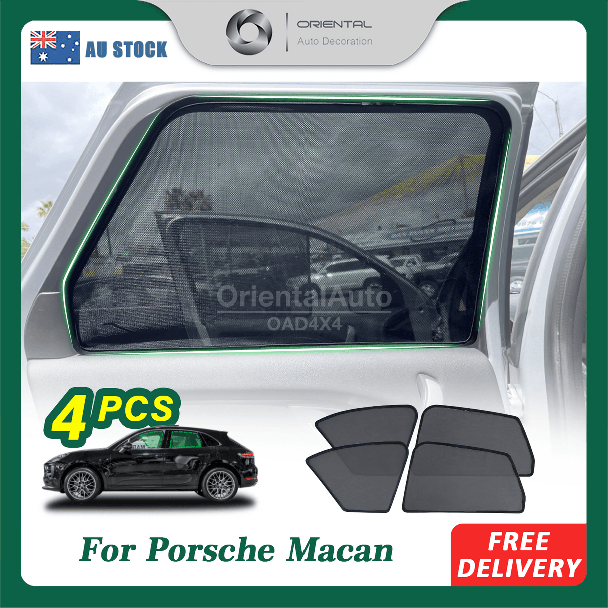 Magnetic Window Sun Shade for Porsche Macan 2014-Onwards