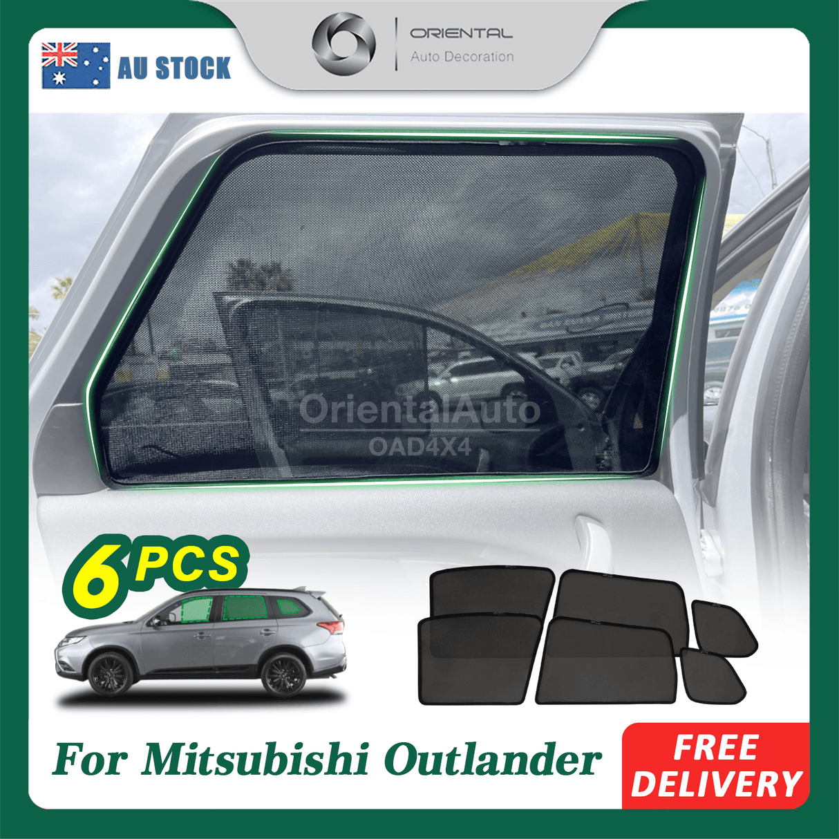 Magnetic Window Sun Shade for Mitsubishi Outlander 2012-2021