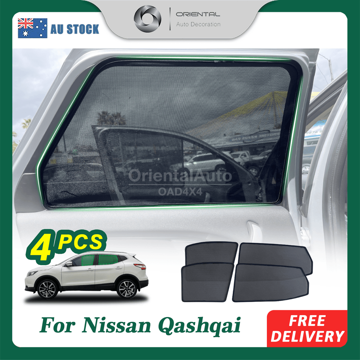 Magnetic Window Sun Shade for Nissan Qashqai J11 2014-2022