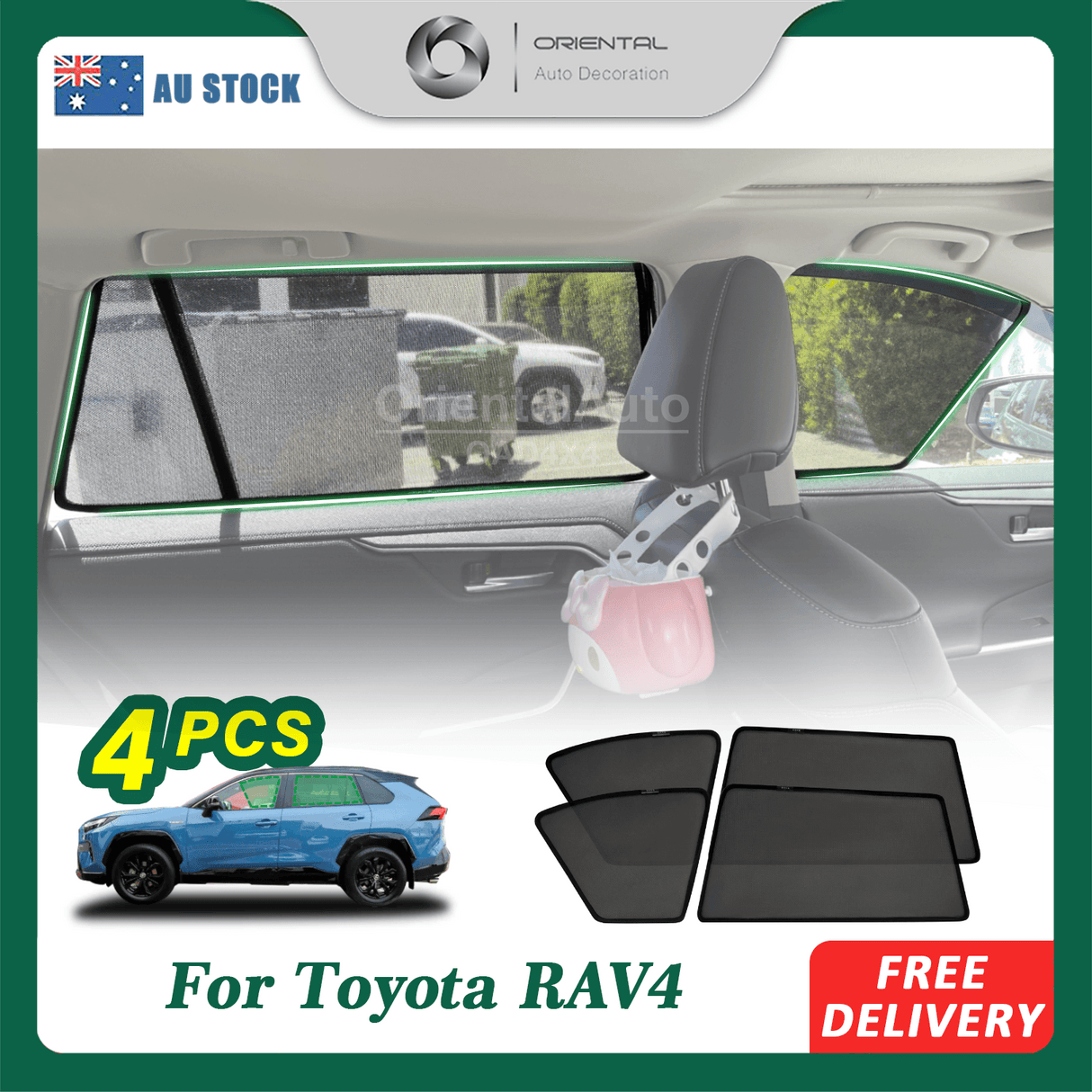 Magnetic Window Sun Shade for Toyota RAV4 2019-Onwards