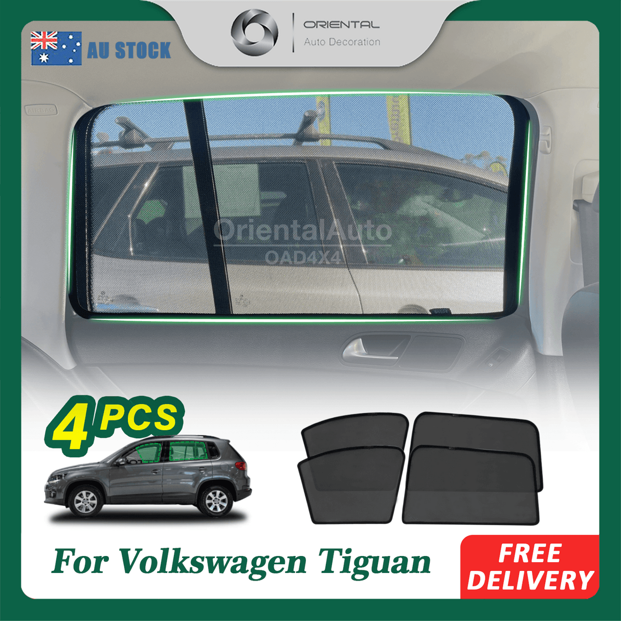 Magnetic Window Sun Shade for Volkswagen Tiguan 2008-2016